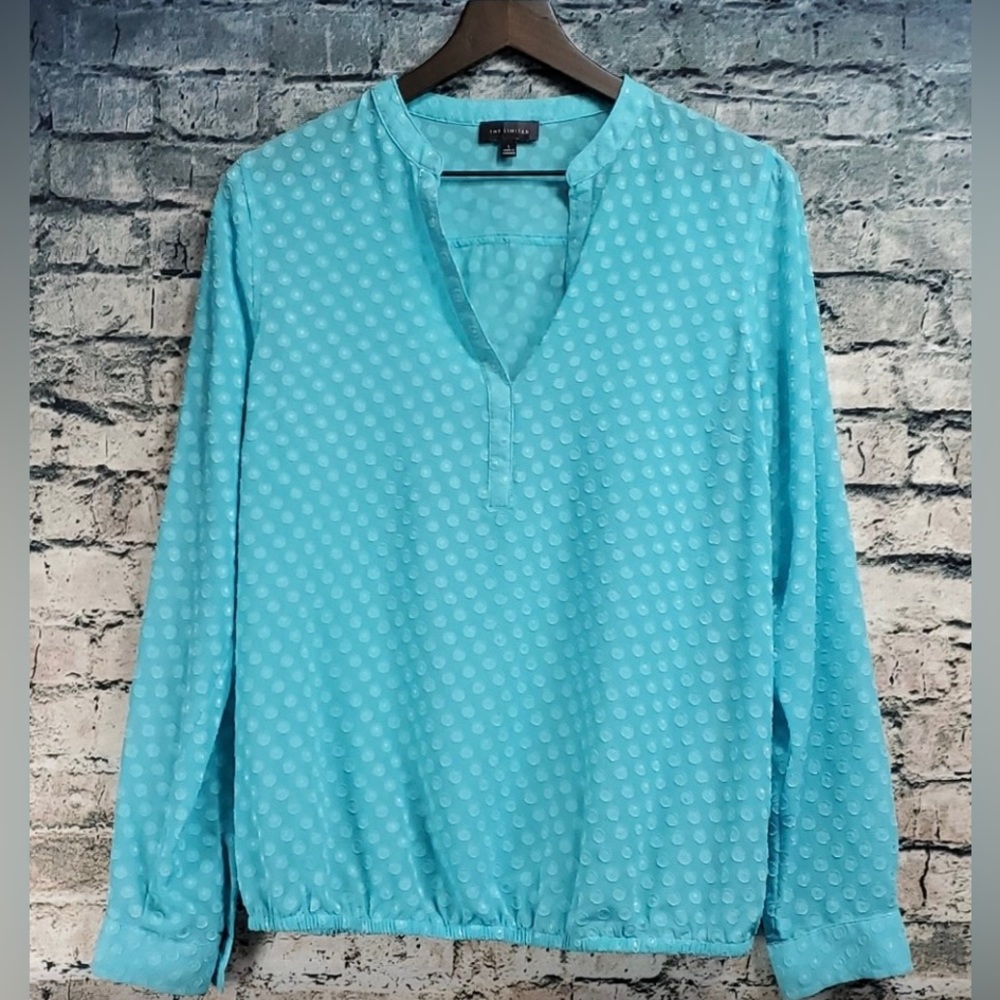 The Limited | Romantic Textured Dot Boho Blouse